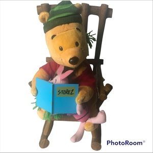 Gemmy Disney Rocking Reading Christmas Pooh Piglet